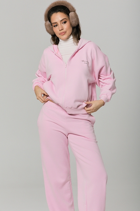 Толстовка на молнии Alpine с велюр эффектом 