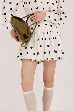 Комплект из вискозы и хлопка в горошек