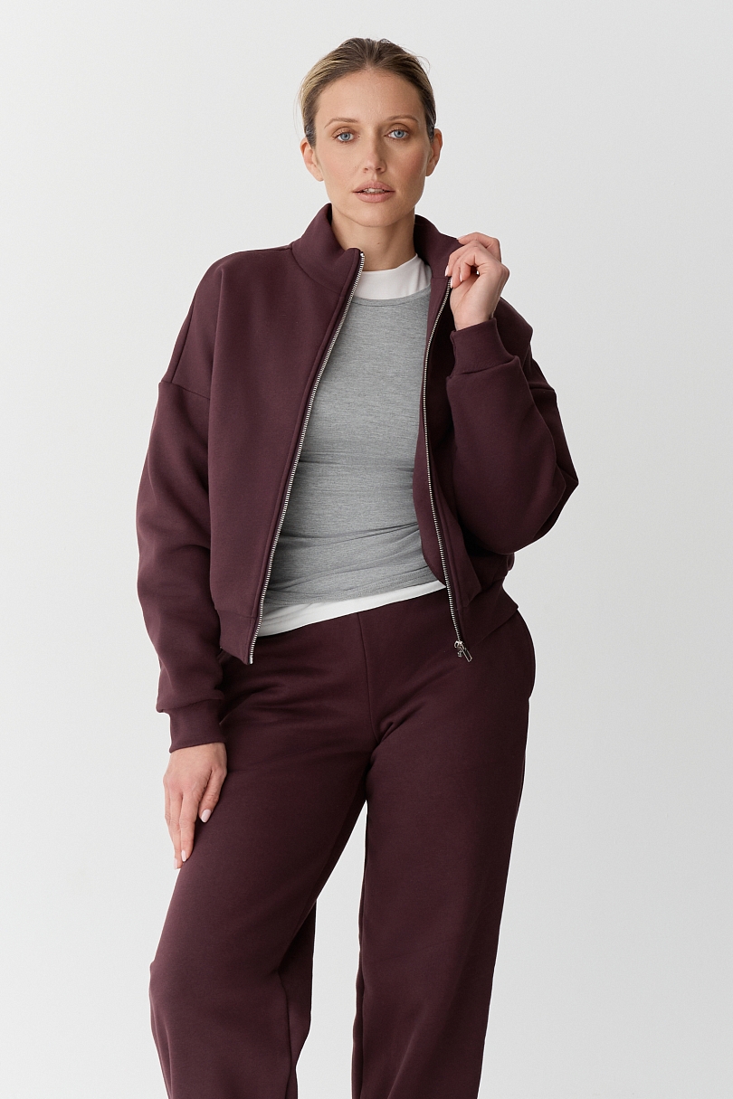 Толстовка на молнии утепленная