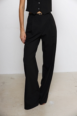 Брюки палаццо из премиум шерсти