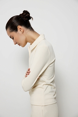 Свитшот-поло полуприлегающего кроя