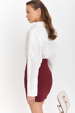 Юбка мини прямого кроя