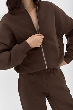 Толстовка на молнии утепленная