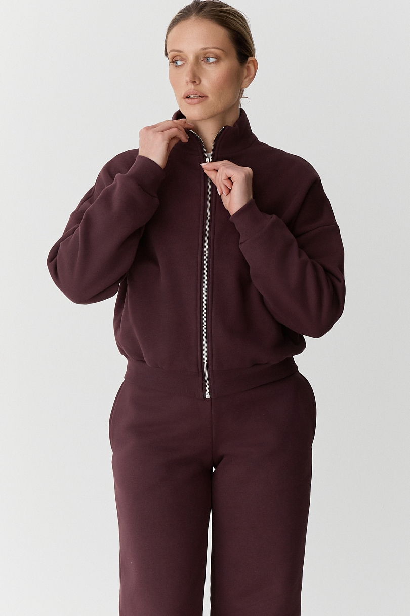 Толстовка на молнии утепленная