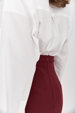 Юбка мини прямого кроя