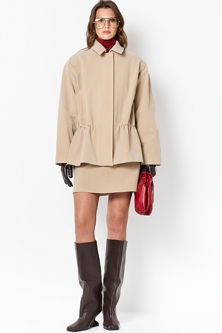 Юбка мини из экозамши