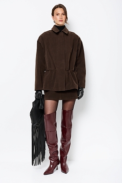 Парка из экозамши на молнии