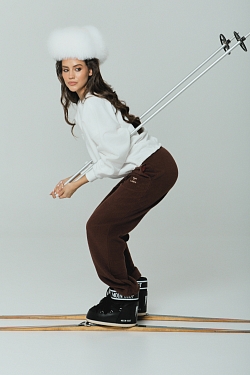 Свитшот Alpine с велюр эффектом