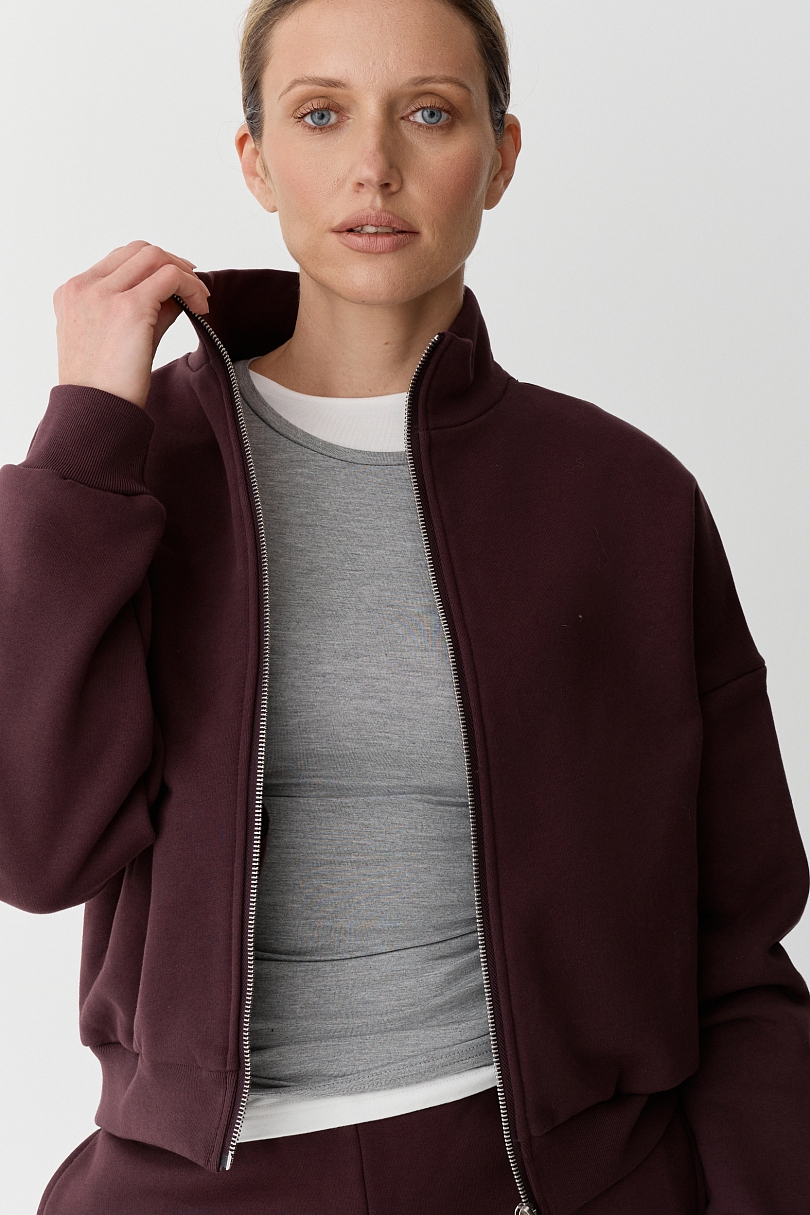 Толстовка на молнии утепленная