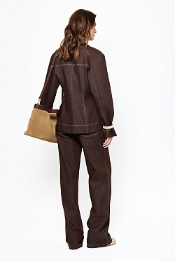 Джинсы из сырого денима