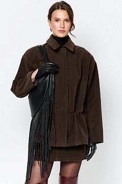 Парка из экозамши на молнии