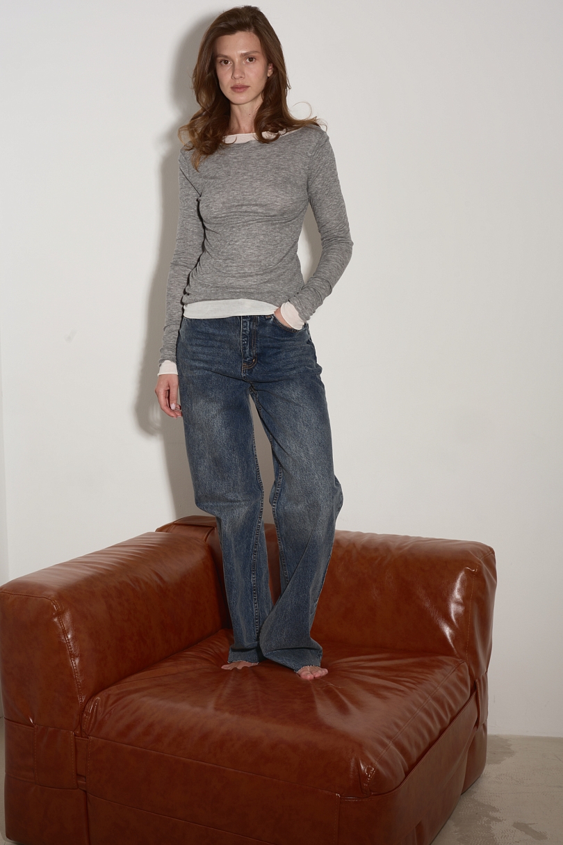 Джинсы с заниженной талией tint