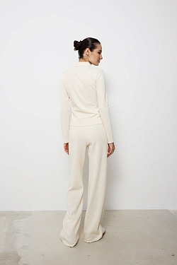 Свитшот-поло полуприлегающего кроя