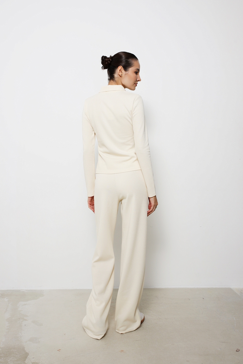 Свитшот-поло полуприлегающего кроя