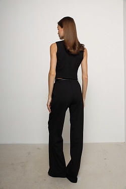 Брюки палаццо из премиум шерсти