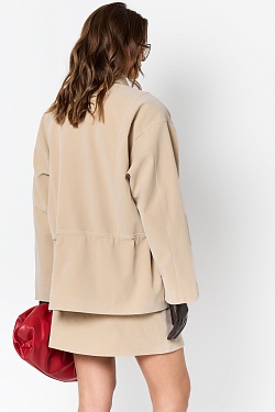 Парка из экозамши на молнии