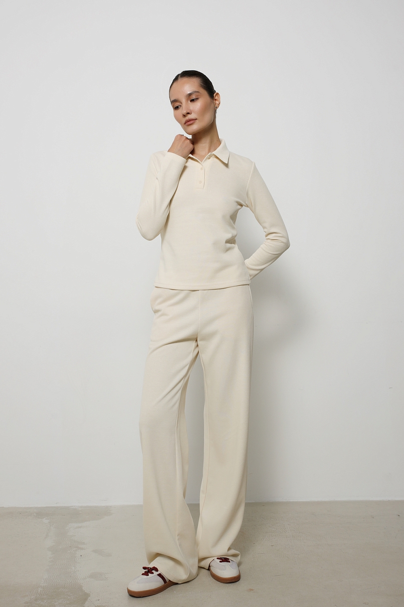 Свитшот-поло полуприлегающего кроя