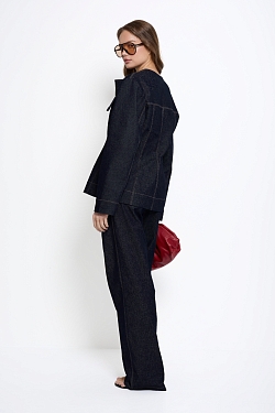 Джинсы из сырого денима