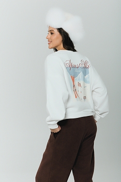 Свитшот Alpine с велюр эффектом