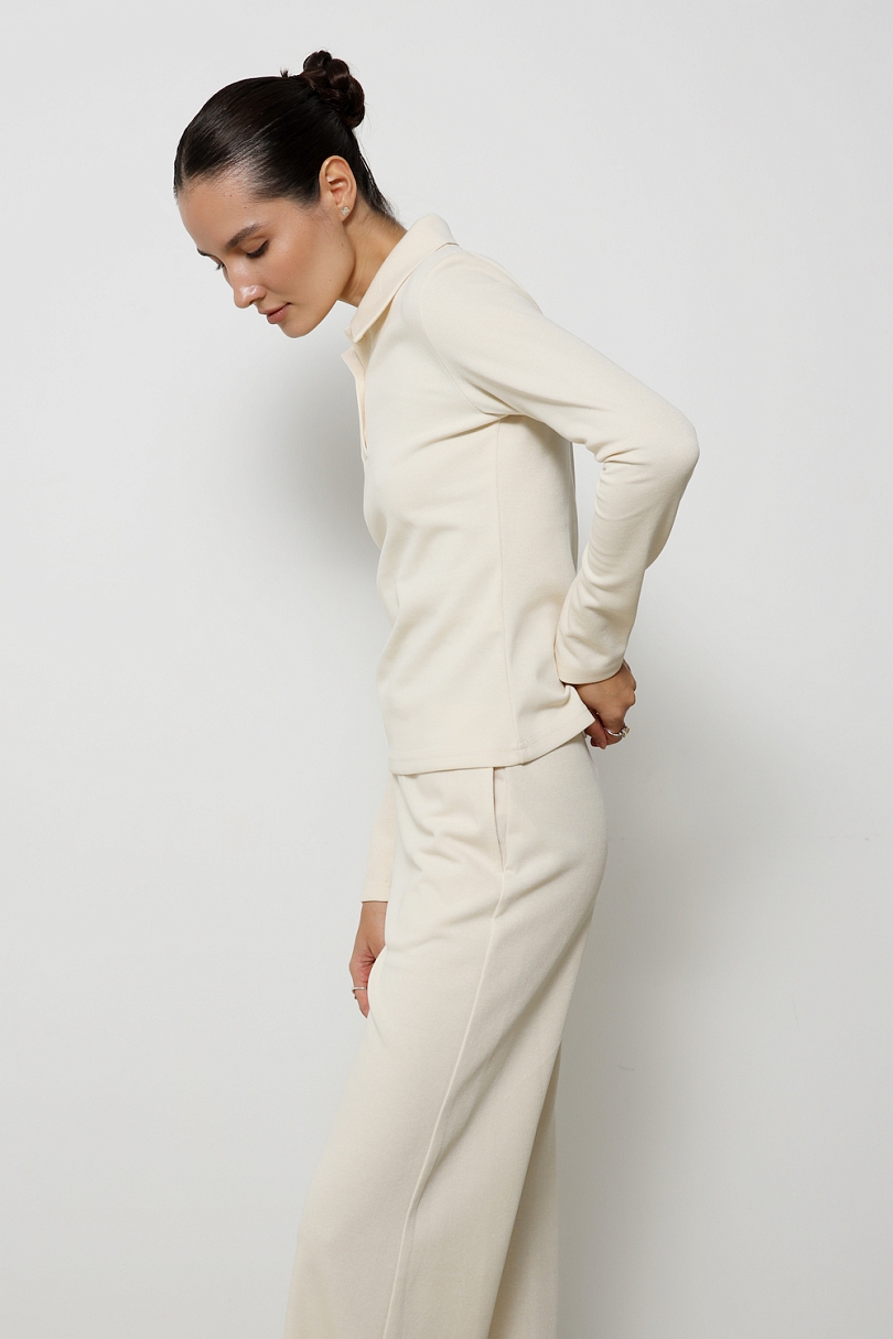 Свитшот-поло полуприлегающего кроя