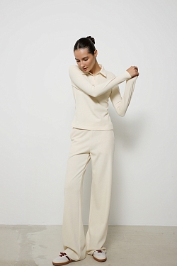 Свитшот-поло полуприлегающего кроя