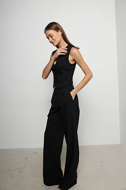 Брюки палаццо из премиум шерсти