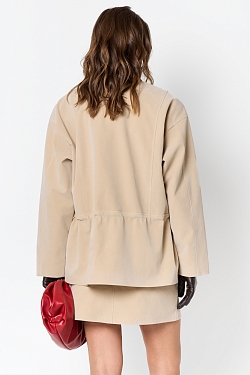 Парка из экозамши на молнии